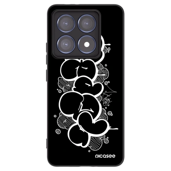 Picasee silikónový čierny obal pre Xiaomi 14T Pro - Throw UP