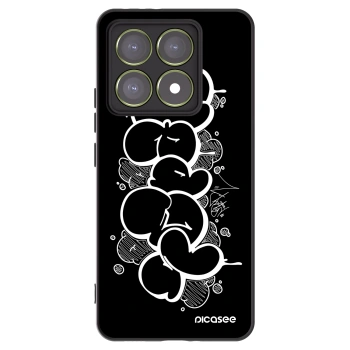 Picasee silikónový čierny obal pre Xiaomi 14T - Throw UP