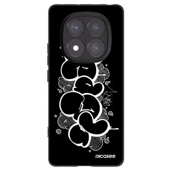 Picasee silikónový čierny obal pre Xiaomi Redmi Note 14 Pro 5G - Throw UP