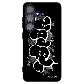 Picasee silikónový čierny obal pre Samsung Galaxy S25 5G - Throw UP