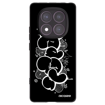 Picasee silikónový čierny obal pre Xiaomi Redmi Note 14 Pro 4G - Throw UP