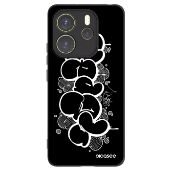 Picasee silikónový čierny obal pre Xiaomi Redmi Note 14 4G - Throw UP