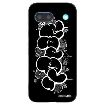 Picasee silikónový čierny obal pre Google Pixel 8a - Throw UP