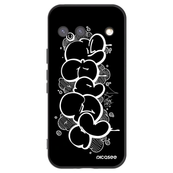 Picasee silikónový čierny obal pre Google Pixel 9 - Throw UP