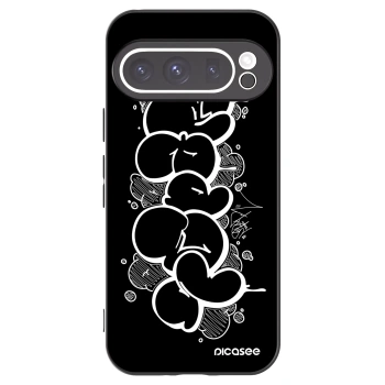 Picasee silikónový čierny obal pre Google Pixel 9 Pro - Throw UP