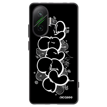 Picasee silikónový čierny obal pre Xiaomi Poco F7 Pro 5G - Throw UP