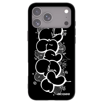 Picasee silikónový čierny obal pre Apple iPhone 17 Pro Max - Throw UP