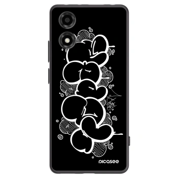 Picasee silikónový čierny obal pre Motorola Moto E14 - Throw UP