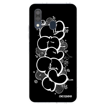 Picasee silikónový prehľadný obal pre Samsung Galaxy A40 A405F - Throw UP