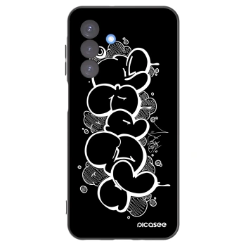 Picasee silikónový čierny obal pre Samsung Galaxy A17 5G - Throw UP