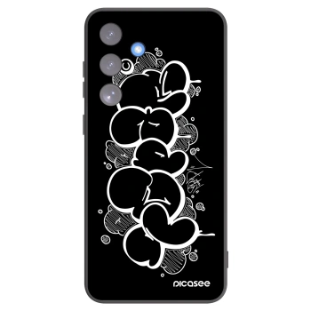 Picasee silikónový čierny obal pre Samsung Galaxy S25 FE 5G - Throw UP