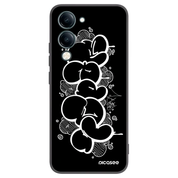 Picasee silikónový čierny obal pre Vivo Y29s 5G - Throw UP