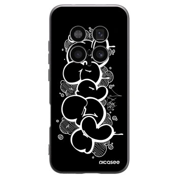 Picasee silikónový čierny obal pre Honor Magic8 Pro 5G - Throw UP