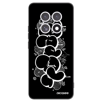 Picasee silikónový čierny obal pre Xiaomi Redmi Note 15 5G - Throw UP