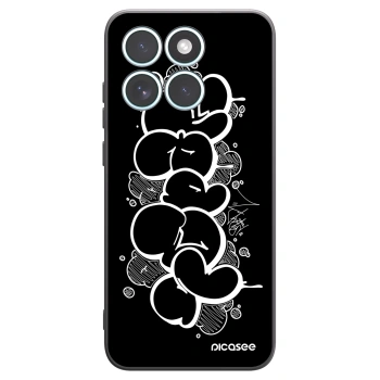 Picasee silikónový čierny obal pre Motorola Edge 70 Fusion - Throw UP
