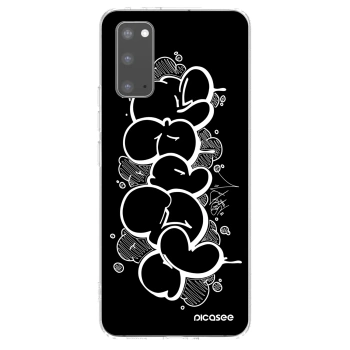 Picasee silikónový prehľadný obal pre Samsung Galaxy S20 G980F - Throw UP