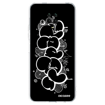 Picasee silikónový prehľadný obal pre Xiaomi Redmi Note 9S - Throw UP