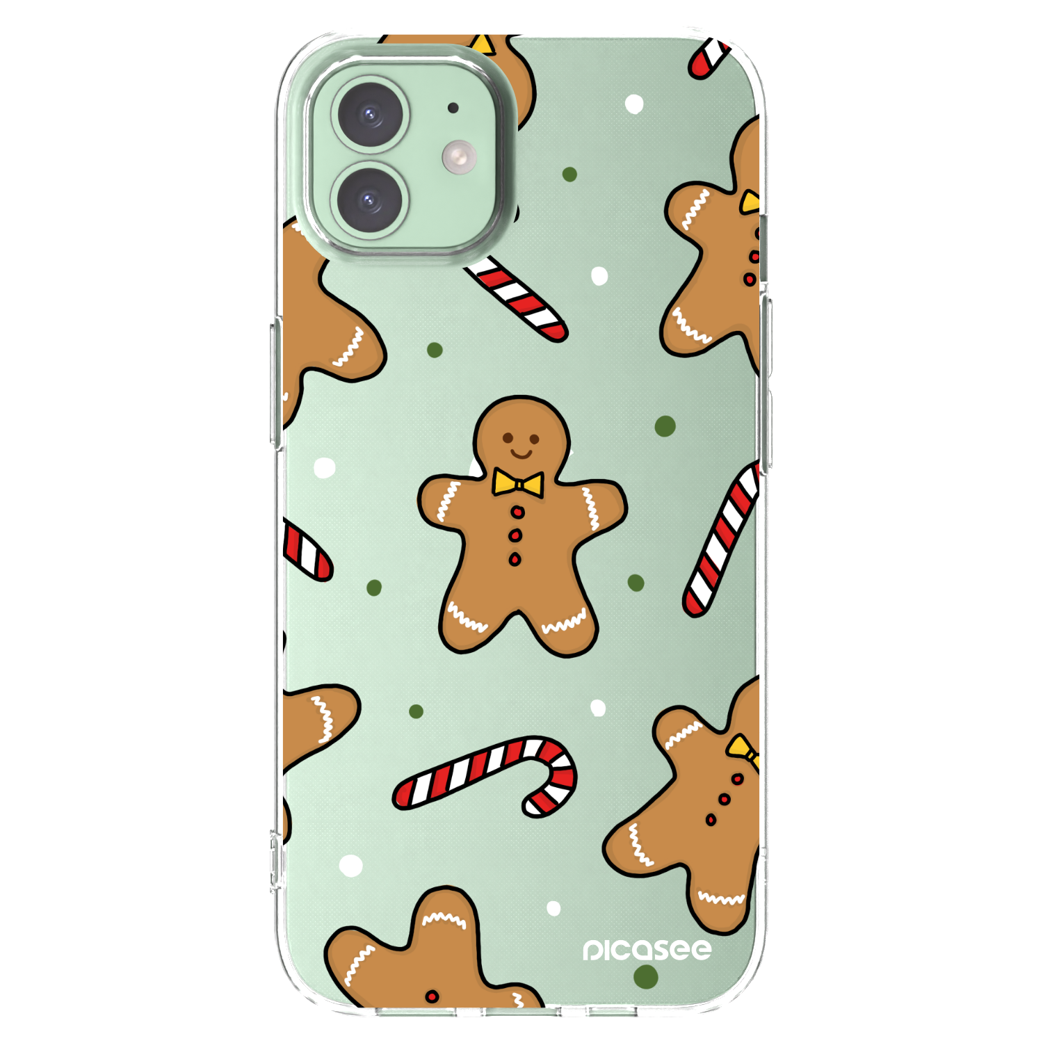 Picasee silikónový prehľadný obal pre Apple iPhone 12 - Gingerbread
