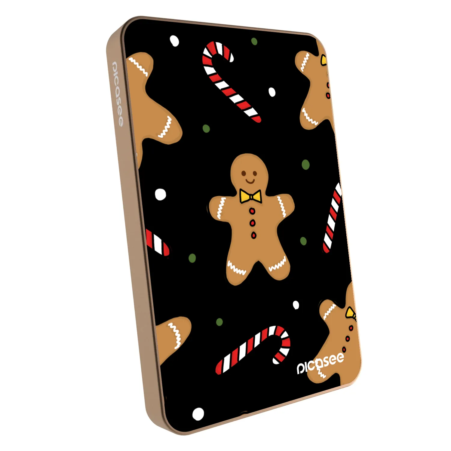 Picasee Powerbanka s MagSafe 5 000 mAh Zlatá - Gingerbread