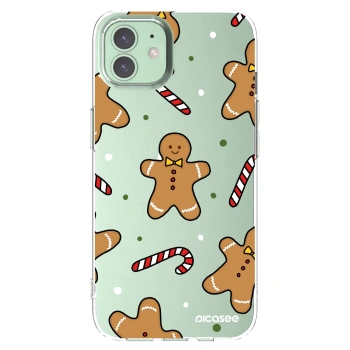 Picasee silikónový prehľadný obal pre Apple iPhone 12 - Gingerbread
