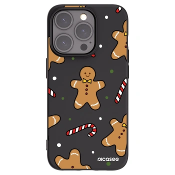 Picasee silikónový čierny obal pre Apple iPhone 15 Pro - Gingerbread