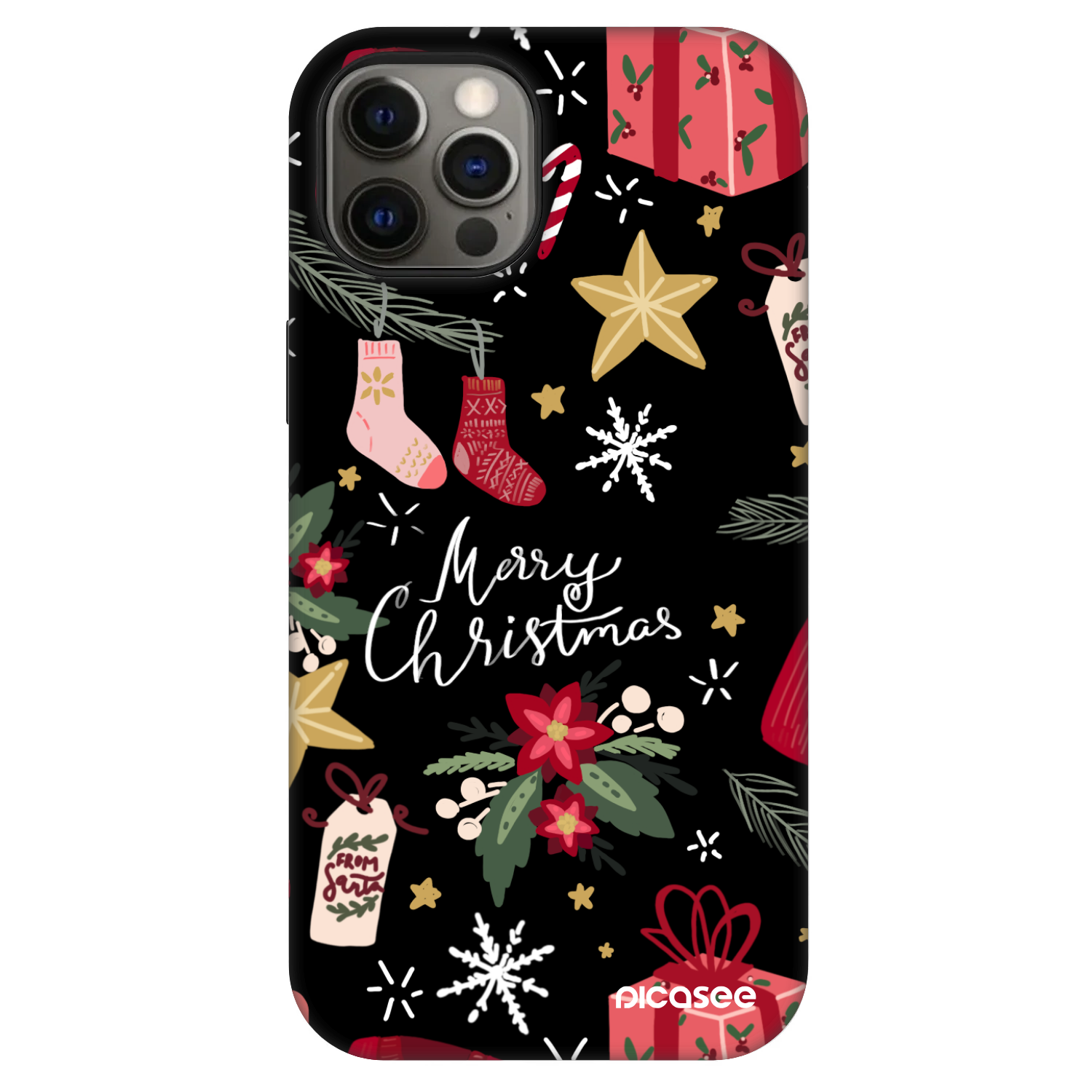 Picasee Fashion Case MagSafe pre Apple iPhone 12 Pro - Christmas