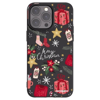 Picasee silikónový čierny obal pre Apple iPhone 15 Pro Max - Christmas