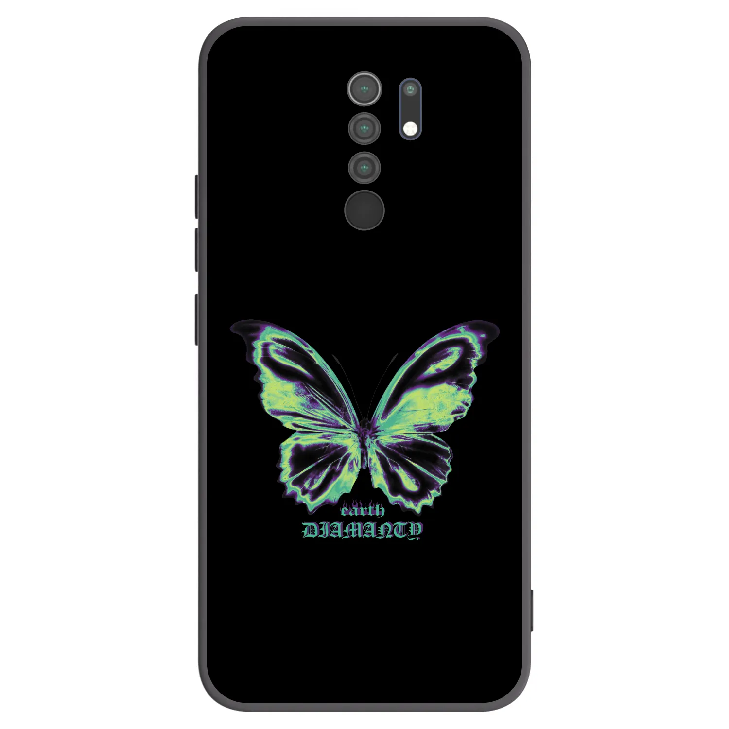 Picasee silikónový čierny obal pre Xiaomi Redmi 9 - Diamanty Blue