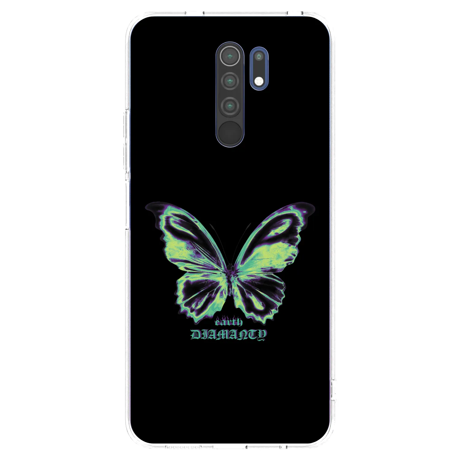 Picasee silikónový prehľadný obal pre Xiaomi Redmi 9 - Diamanty Blue