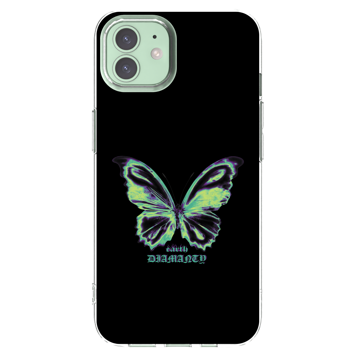 Picasee silikónový prehľadný obal pre Apple iPhone 12 - Diamanty Blue
