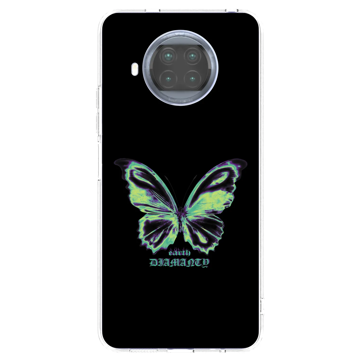 Silikónový prehľadný obal pre Xiaomi Mi 10T Lite - Diamanty Blue