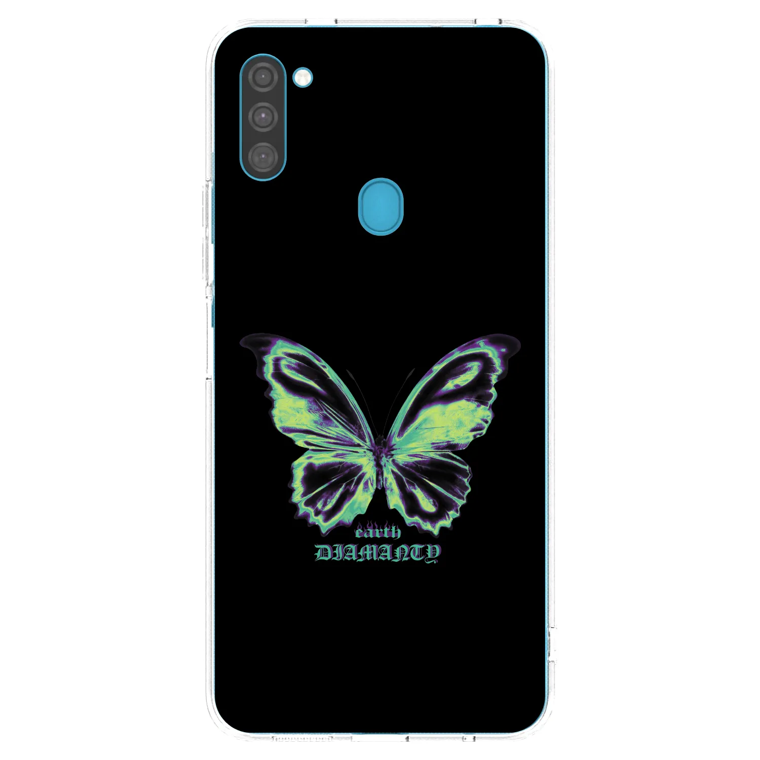 Picasee silikónový prehľadný obal pre Samsung Galaxy M11 - Diamanty Blue
