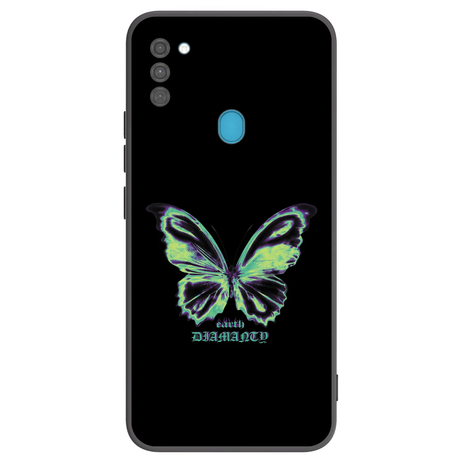 Picasee silikónový čierny obal pre Samsung Galaxy M11 - Diamanty Blue