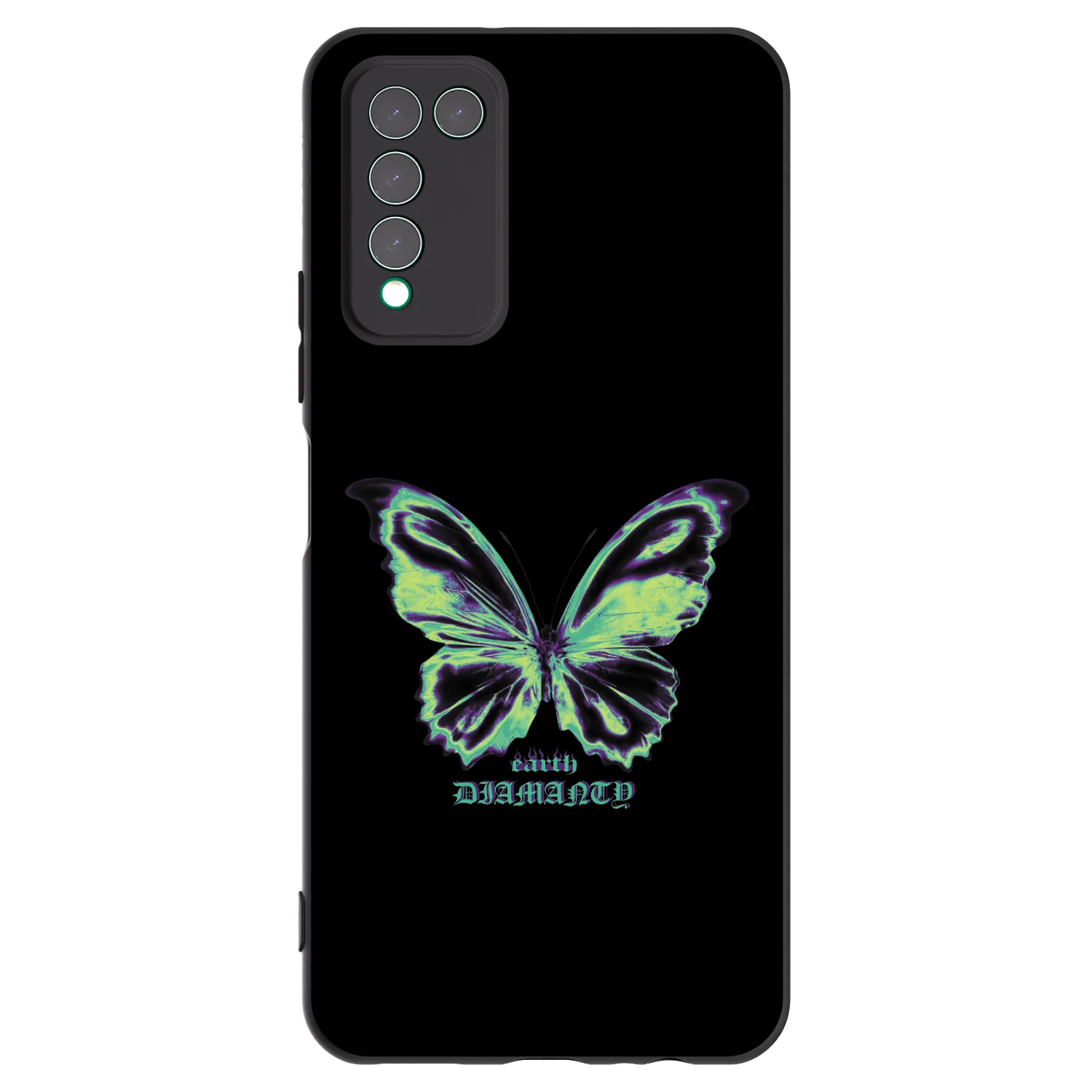 Picasee silikónový čierny obal pre Honor 10X Lite - Diamanty Blue
