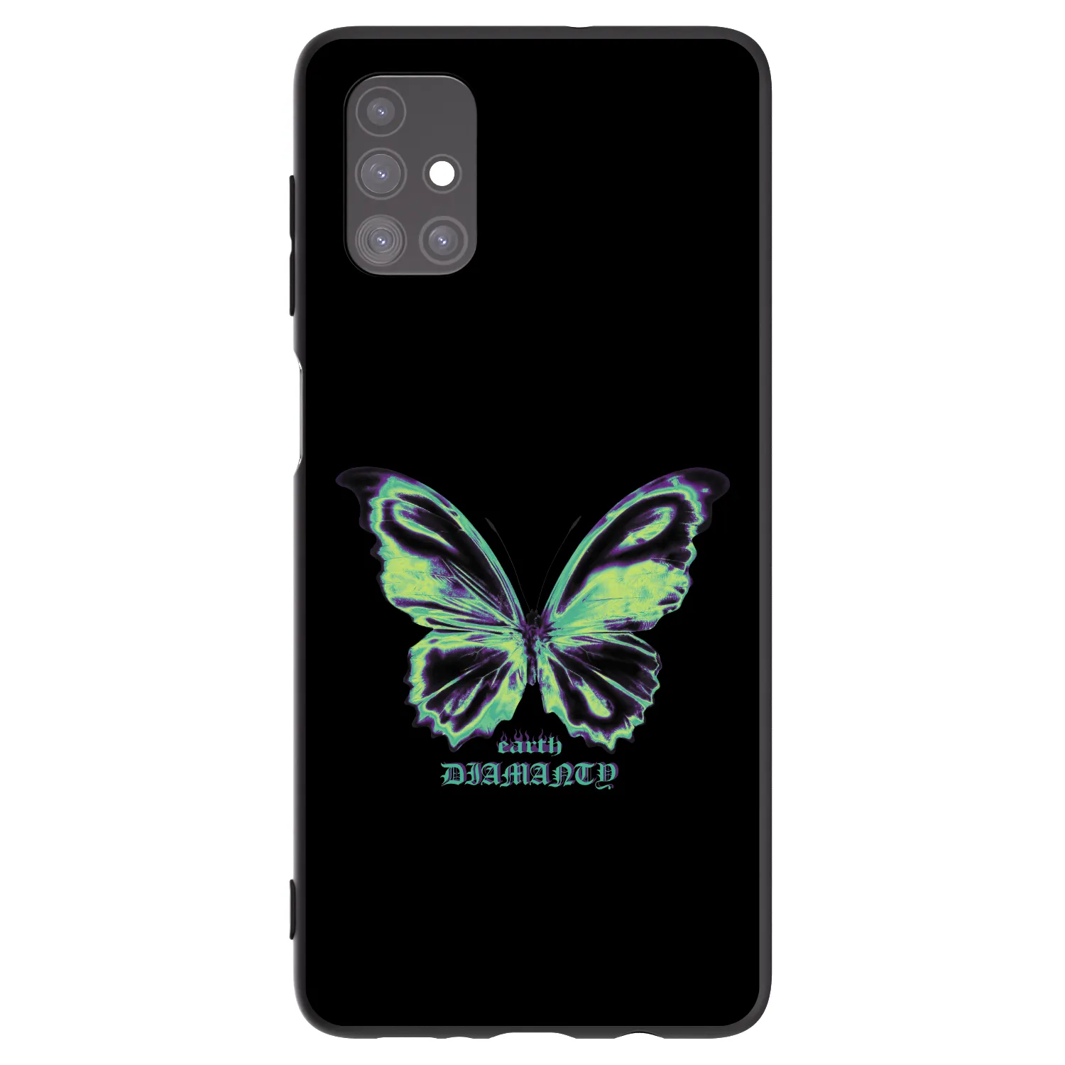 Picasee silikónový čierny obal pre Samsung Galaxy M51 M515F - Diamanty Blue