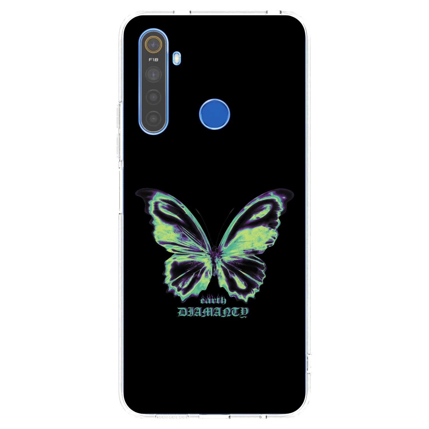 Picasee silikónový prehľadný obal pre Realme 5 - Diamanty Blue