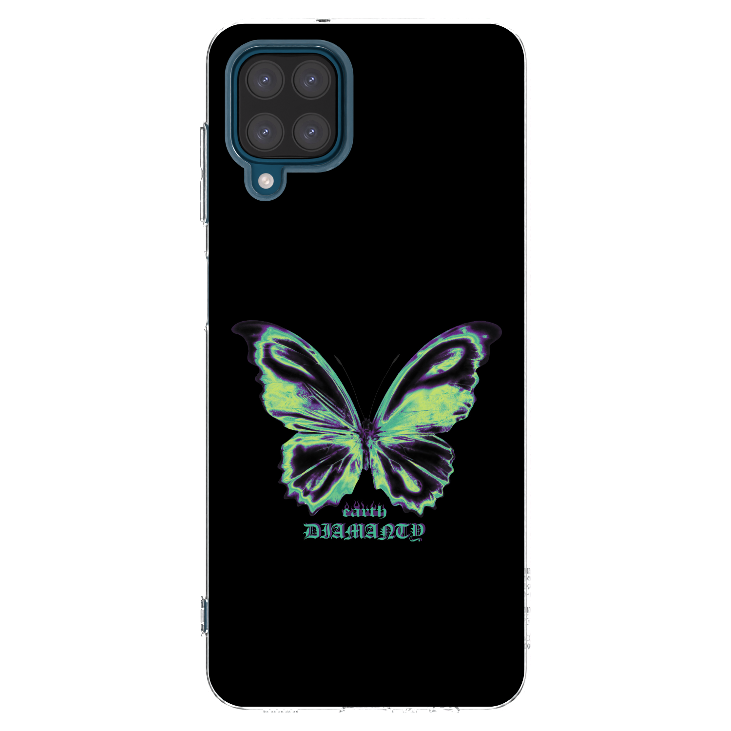 Picasee silikónový prehľadný obal pre Samsung Galaxy A12 A125F - Diamanty Blue