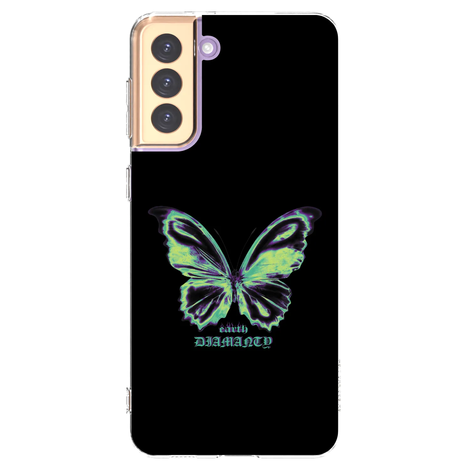 Picasee silikónový prehľadný obal pre Samsung Galaxy S21+ 5G G996F - Diamanty Blue