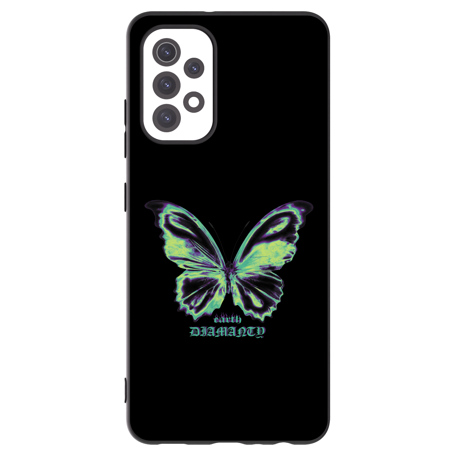 Picasee silikónový čierny obal pre Samsung Galaxy A32 5G A326B - Diamanty Blue