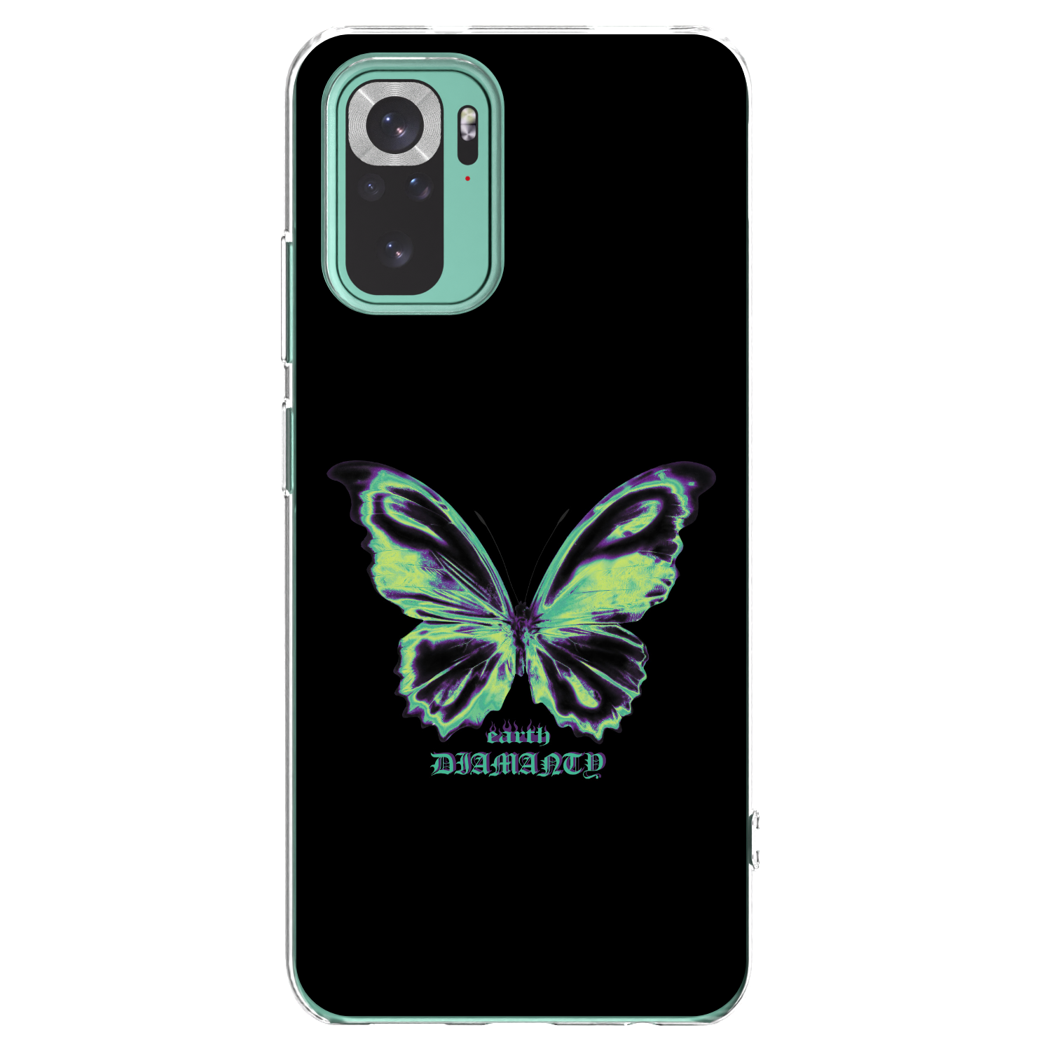 Picasee silikónový prehľadný obal pre Xiaomi Redmi Note 10 Pro - Diamanty Blue
