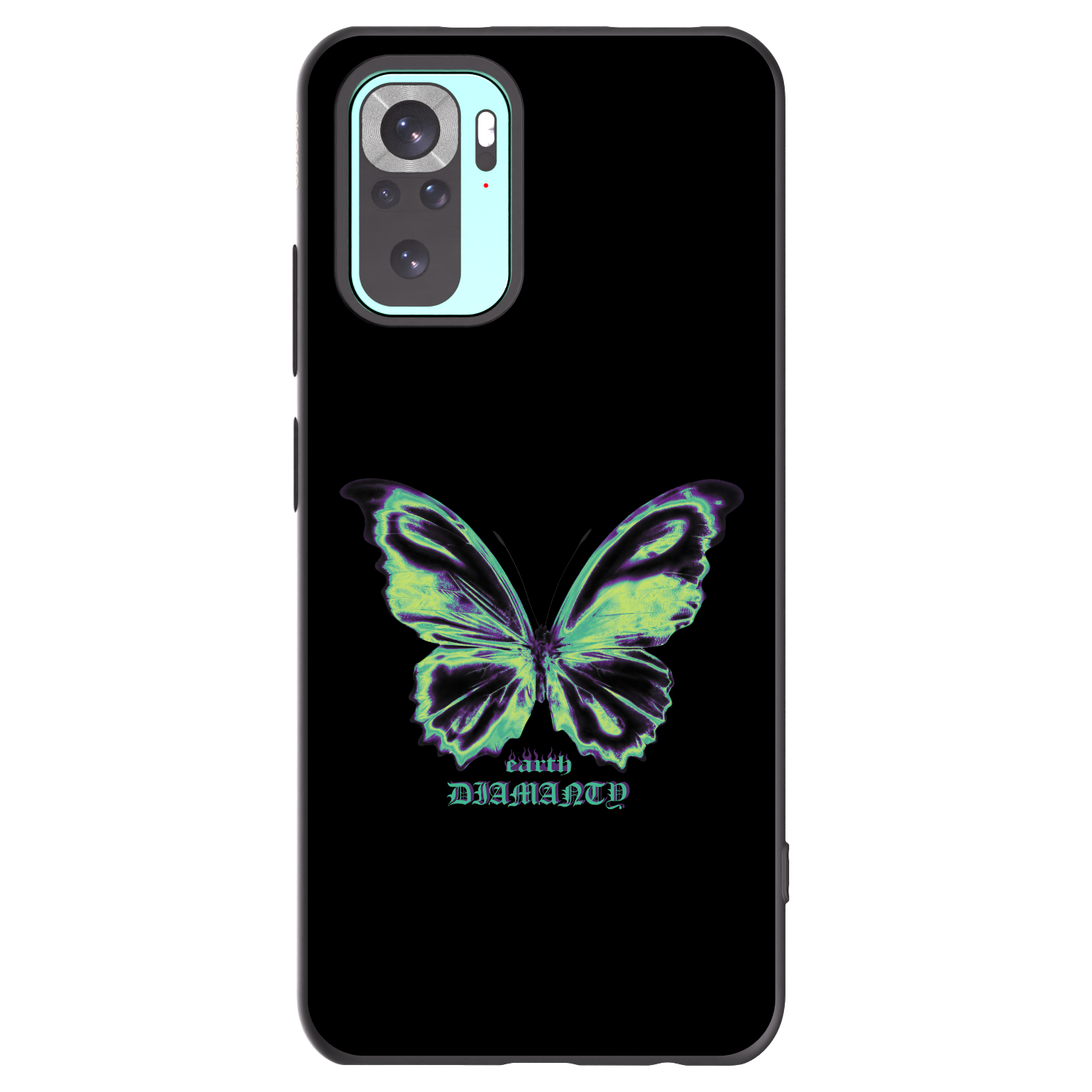 Picasee silikónový čierny obal pre Xiaomi Redmi Note 10 Pro - Diamanty Blue