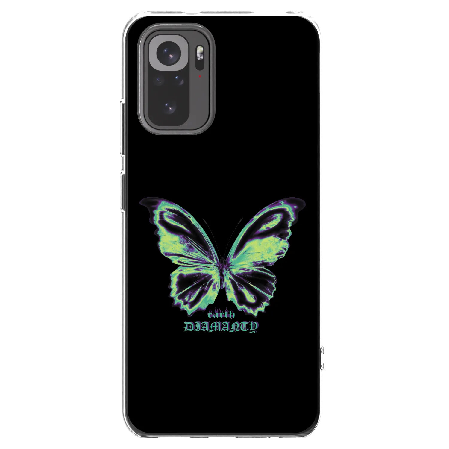 Picasee silikónový prehľadný obal pre Xiaomi Redmi Note 10S - Diamanty Blue
