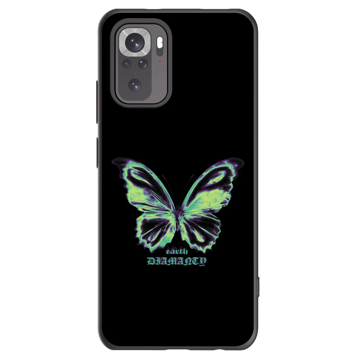 Picasee silikónový čierny obal pre Xiaomi Redmi Note 10S - Diamanty Blue