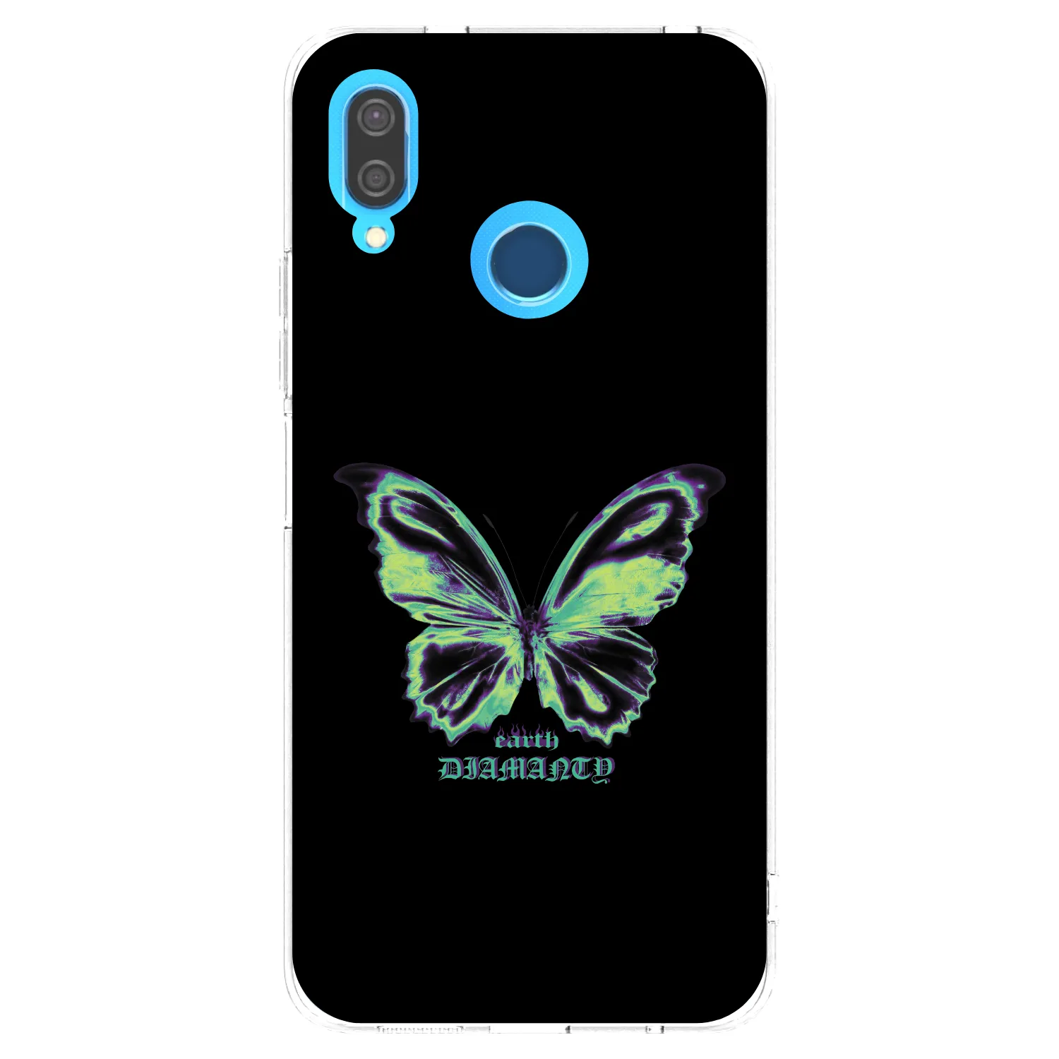 Picasee silikónový prehľadný obal pre Huawei P20 Lite - Diamanty Blue