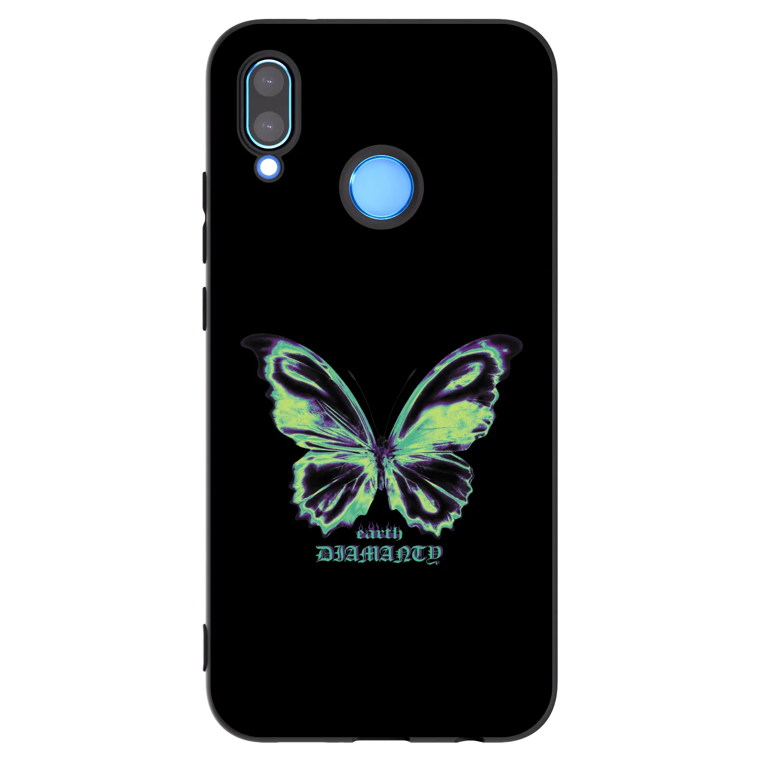 Picasee silikónový čierny obal pre Huawei P20 Lite - Diamanty Blue