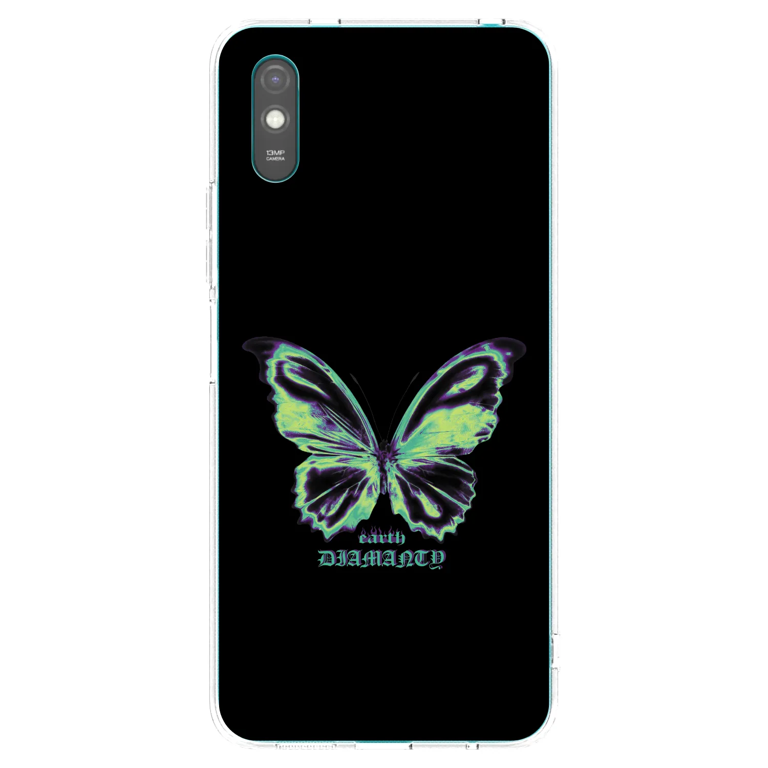 Picasee silikónový prehľadný obal pre Xiaomi Redmi 9AT - Diamanty Blue