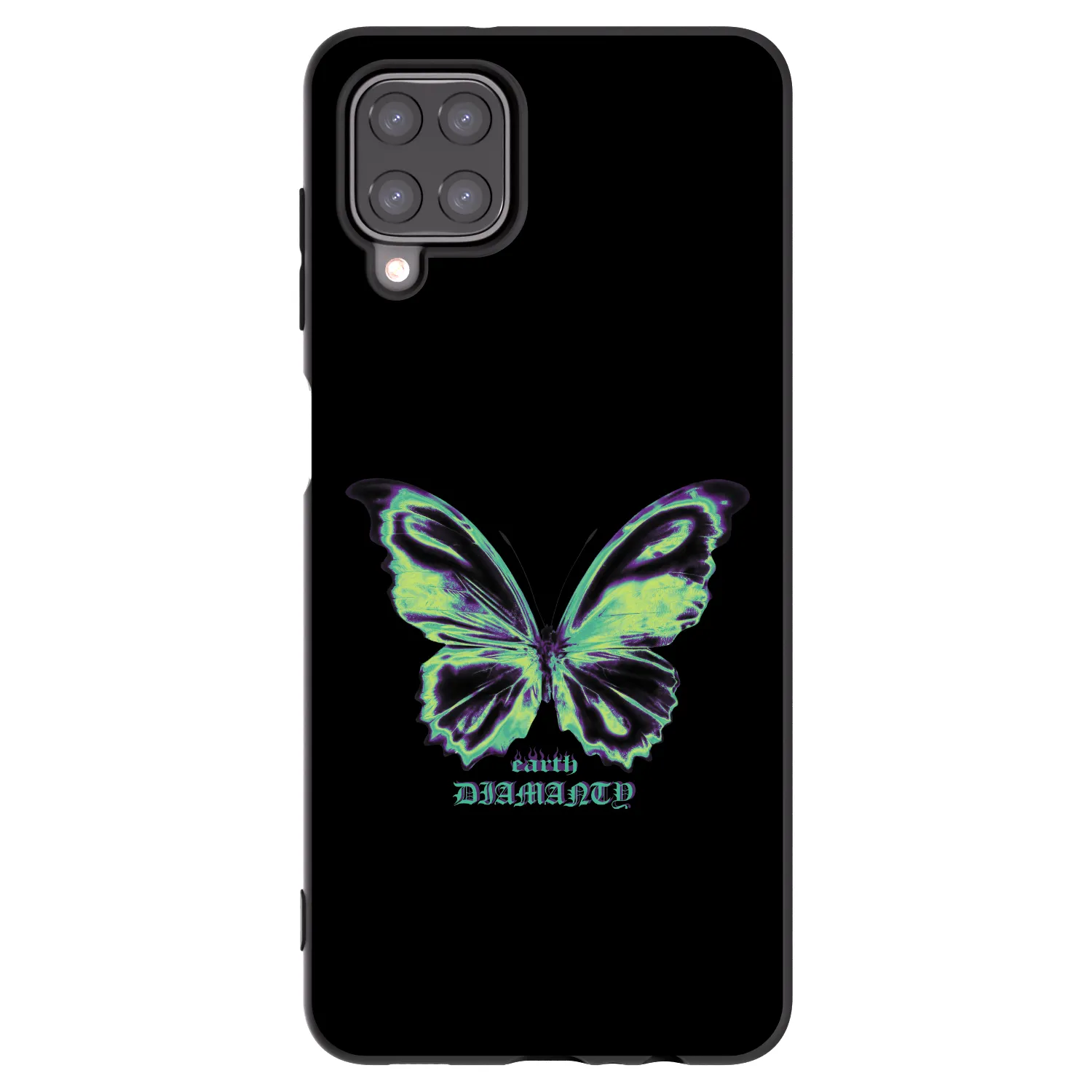 Picasee silikónový čierny obal pre Samsung Galaxy M12 M127F - Diamanty Blue