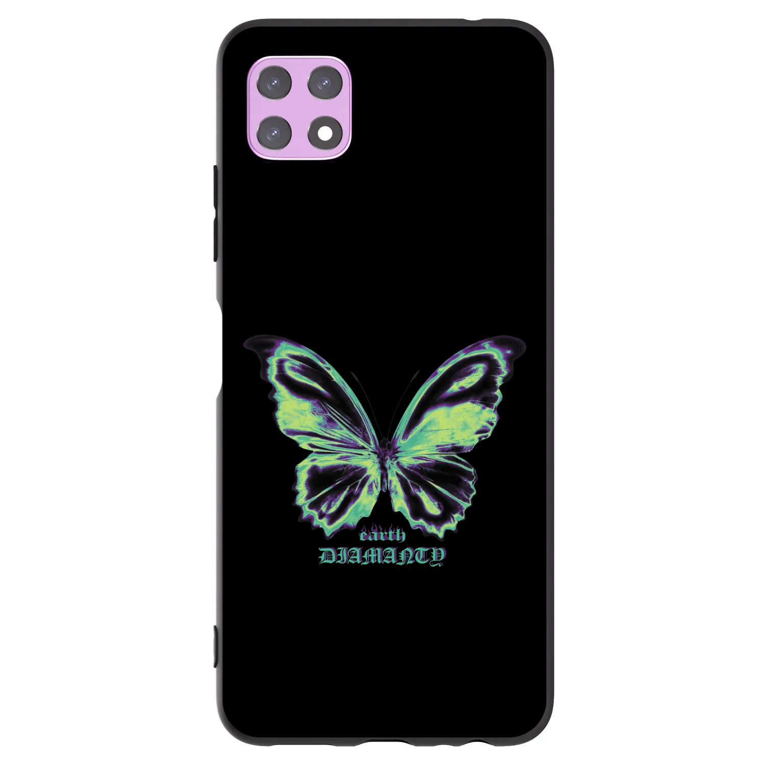 Picasee silikónový čierny obal pre Samsung Galaxy A22 A226B 5G - Diamanty Blue