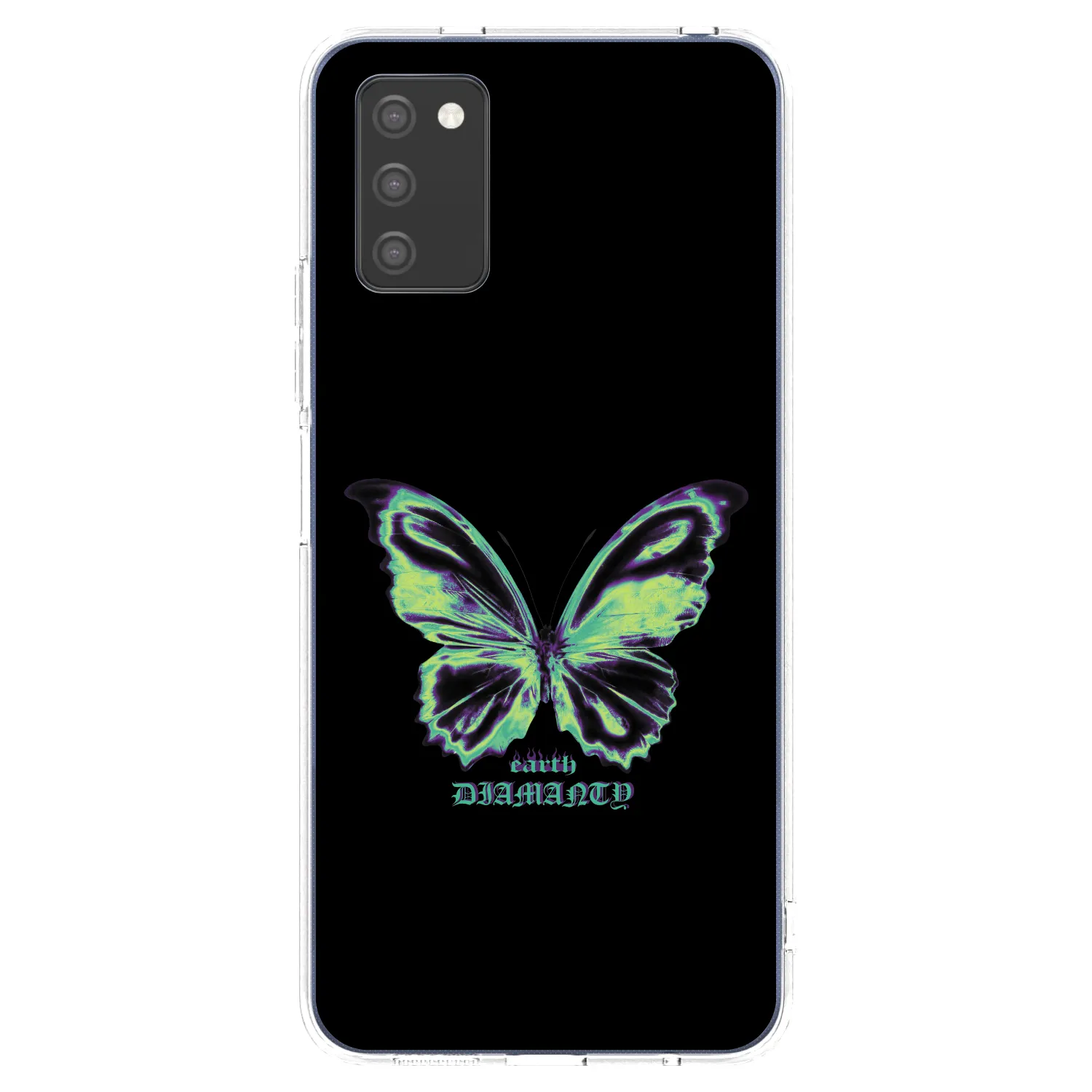 Picasee silikónový prehľadný obal pre Samsung Galaxy A02s A025G - Diamanty Blue