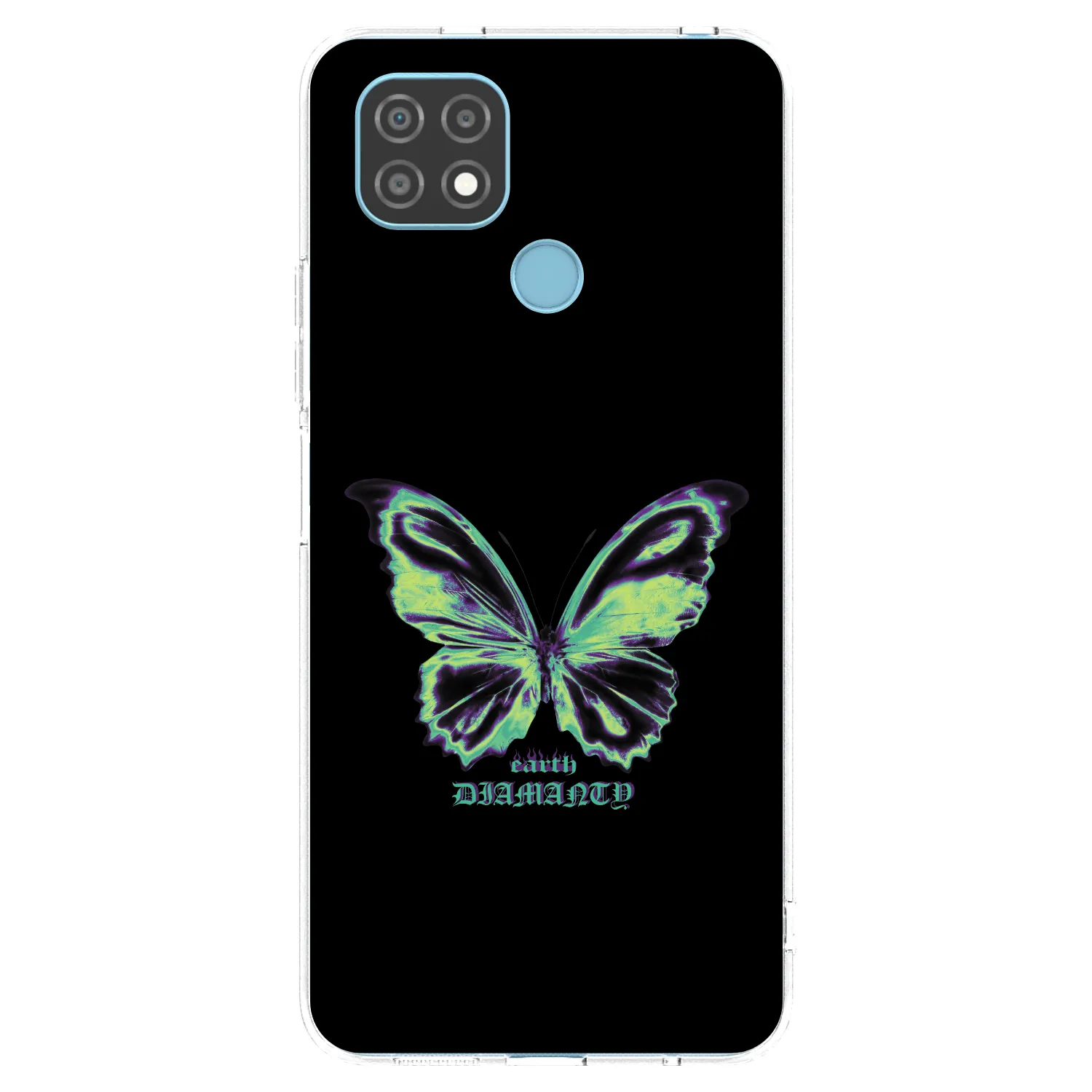 Picasee silikónový prehľadný obal pre Realme C21 - Diamanty Blue